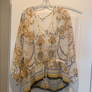 CAbi sheer flowy blouse
